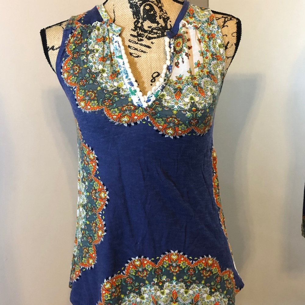 ANTHROPOLOGIE MEADOW RUE SLEEVELESS TOP